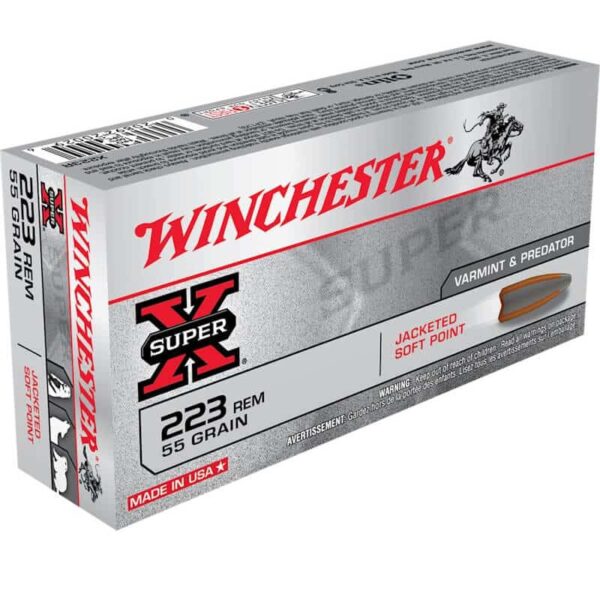 20 Rounds of Winchester 223 Remington 55 gr Super-X Rifle Ammo