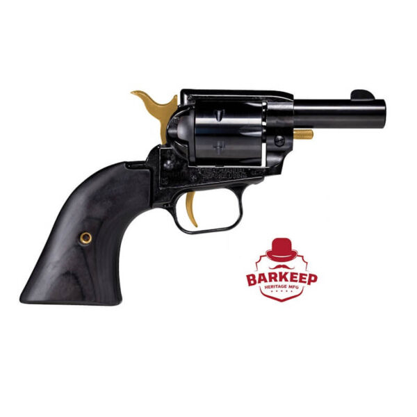 Heritage Barkeep .22 LR Revolver Black with Gold Accents