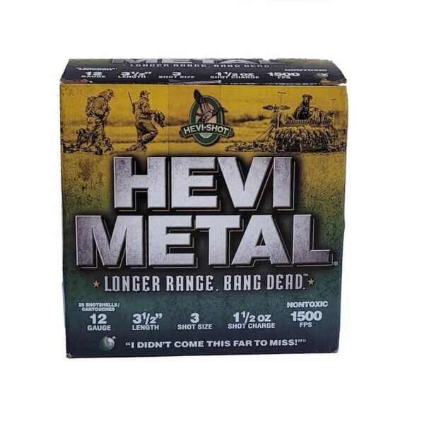 Hevi-Shot Hevi-Metal Long Range 12 Ga. 3-1/2" 3 Shot - 25 Rounds