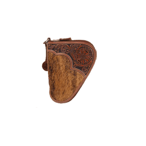 Nocona Tan Calf Hair Pistol Case