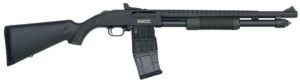 Mossberg 50206 590M Mag-Fed 12 Gauge 2.75" 10+1 18.50" Cylinder Bore Barrel Matte Blued Rec with Ghost Ring Sight Black Synthetic Stock Right Hand