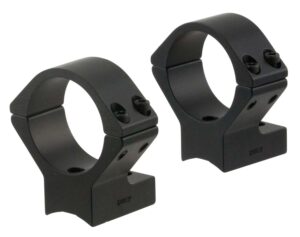 Talley 940725 Scope Mount/Ring Combo  Black Anodized 1" Tube Savage Round Receiver with AccuTrigger (110 Series/A17/A22) Medium Rings