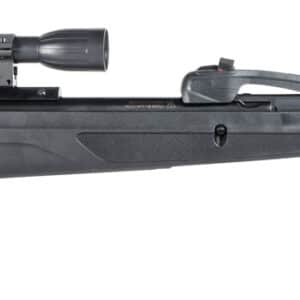 Gamo 611006875554 Swarm Whisper Gas Piston 22 Pellet 10rd Black Fluted/Rifled Barrel, Black Receiver Fixed All Weather Stock Scope 4x32mm