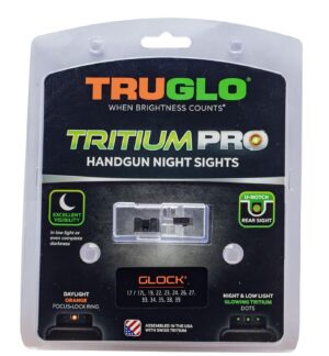TruGlo TG231G2C Tritium Pro  Black | Green Tritium Orange Outline Front Sight Green Tritium Rear Sight