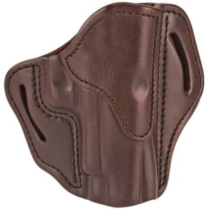 1791 Gunleather BH23SBRR BH2.3  OWB Size 2.3 Signature Brown Leather Belt Slide Compatible w/Glock 17/Sig P226/HK VP9 Right Hand