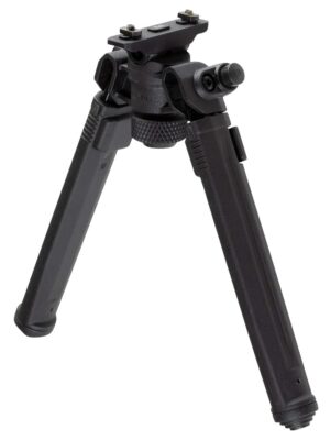 Magpul MAG933-BLK Bipod  made of Aluminum with Black Finish, M-LOK Attachment, Rubber Feet, 6.30-10.30" Vertical Adjustment for AR-Platform