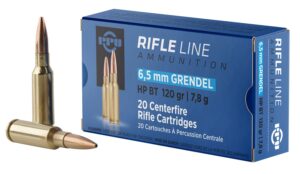 PPU PP6GH Standard Rifle  6.5Grendel 120gr Hollow Point Boat Tail 20 Per Box/25 Case