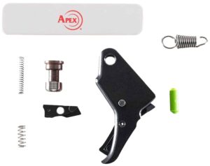 Apex Tactical 100171 Action Enhancement Trigger & Duty/Carry Kit Black Drop-In Fits S&W M&P Shield 2.0 9/40