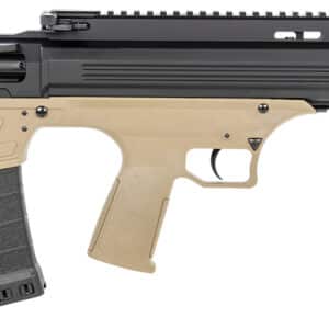 ATI ATIG12BDT Bulldog  12 Gauge Semi-Auto 3" 5+1 18.50" Black Steel Barrel, Black Aluminum Receiver, Picatinny Rail, Tan Fixed Bullpup Stoc & Grip