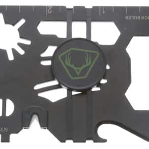 HME HMEWMT 20-In-1 Wallet Multi-Tool Black Metal Fixed