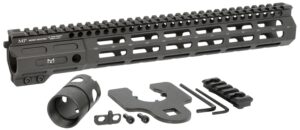 Midwest Industries MINF105 Night Fighter  10.50" M-LOK Black Hardcoat Anodized Aluminum Includes Barrel Wrench, Nut, & 5 Slot Rail