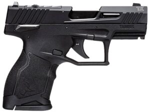 Taurus 1TX2213110 TX22C  Compact 22 LR 10+1 3.60" Matte Black Steel Barrel, Black Hard Coat Anodized Serrated Aluminum Slide, Black Polymer Frame w/Picatinny Rail Black Polymer Grips