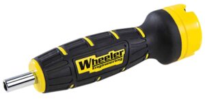 Wheeler 4001001 F.A.T. Digital Wrench Black/Yellow Universal Firearm 12 Pieces Features Digital LCD