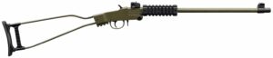 Chiappa Firearms 500266 Little Badger  22 LR 1rd, 16.50" OD Green Metal Finish & Underfolding Stock, Adjustable Sights, Right Hand