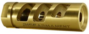 Rise Armament RA701223TIN RA-701  Gold Nitride Titanium with 1/2"-28 tpi Threads for 22 Cal