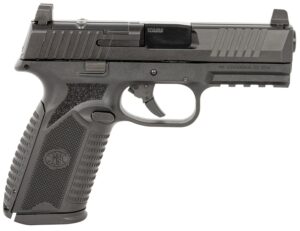 FN 66101381 510 MRD Full Size 10mm Auto 10+1, 4.10" Black Target Crown Steel Barrel, Black PVD Optic Cut/Serrated Steel Slide & Polymer Frame w/Picatinny Rail, Ambidextrous