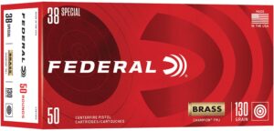 Federal C38130A Champion  38Special 130gr Full Metal Jacket 50 Per Box/20 Case