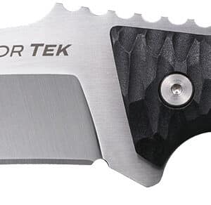 Cold Steel CSFX5RZR Razor Tek  EDC 5" Fixed Clip Point Plain Satin 4116 Krupp SS Blade, 4.63" Black Textured