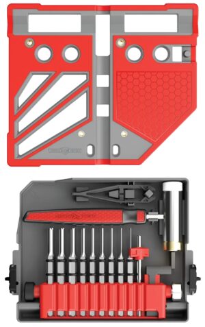 Real Avid AVMBBPKIT  Master Gray/Red Steel 18 Pieces