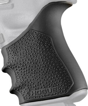 Hogue 17040 Grip Sleeve Handall Beavertail Black Rubber