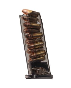 ETS Group SMKGLK43X   10rd 9mm Fits Glock 43X Smoke Polymer
