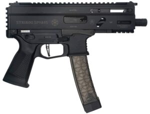 Grand Power 8588005808590 SP9A3S Stribog 9mm Luger 30+1 5.50" Black Threaded Barrel, M-LOK Handguard, Black Aluminum Picatinny Rail Receiver, Rear Picatinny Rail, Black Polymer Grip, Thread Protector