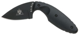 Ka-Bar 1480 TDI Law Enforcement 2.31" Fixed Drop Point Plain Black AUS-8A SS Blade, Black Zytel Handle, Includes Belt Clip/Sheath