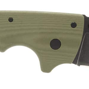 Cold Steel CSFL50MAX 5-Max  5" Folding Drop Point Plain Black Stonewashed S35VN Blade, 7.13" OD Green Textured G10 Handle