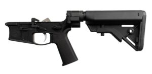 Shield Arms SA-SA15FB SA-15 Complete Lower Receiver Multi Aluminum Black Anodized B5 Systems Bravo for AR-15