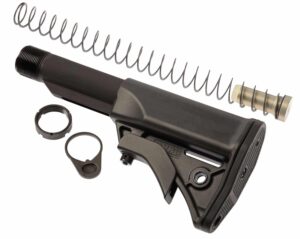 LWRC 2000092A01 Stock Kit Ultra Compact Black Synthetic for AR-15/M16