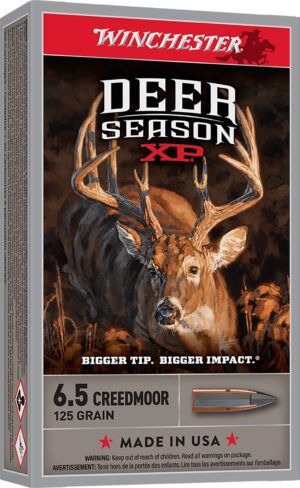Winchester Ammo X65DS Deer Season XP  6.5Creedmoor 125gr Extreme Point 20 Per Box/10 Case