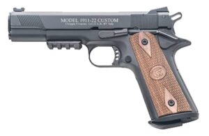 1911 Custom 22LR 5" BBL Blk,Wood Gp 2/10