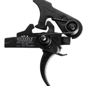 Geissele Automatics 05101 SSA  Two-Stage Curved Trigger with 4.25-4.75 lbs Draw Weight & Black Oxide Finish for AR-Platform