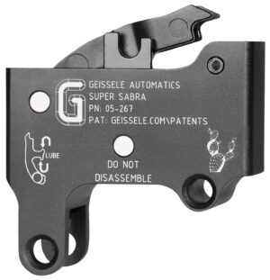 Geissele Automatics 05267 Super Sabra Trigger Pack Two-Stage Curved Trigger with 5.50-7.50 lbs Draw Weight & Black Oxide Finish for IWI Tavor, X95