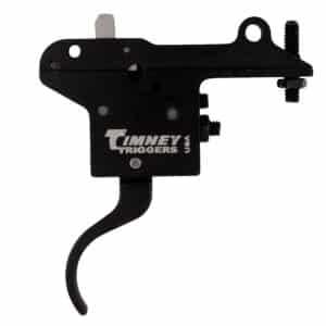Timney Triggers 401 Featherweight  Curved Trigger with 3 lbs Draw Weight & Black Finish for Winchester 70 Right
