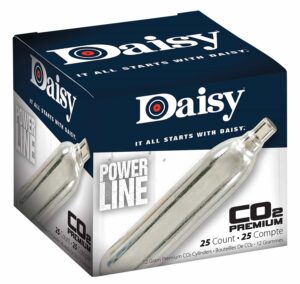 Daisy 997025604 Powerline CO2 Cylinder 12gram 25/Pack