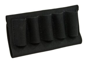 Blackhawk 74SH02BK Buttstock Shell Holder  Black Nylon 5rd Shotgun