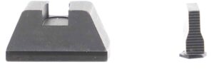 AmeriGlo GL429 Optic Compatible Sight Set for Glock  XL Tall Serrated Front Sight-Black Rear Sight