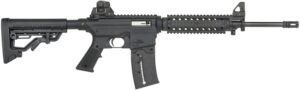 Mossberg 37209 715 Tactical Full Size 22 LR 25+1 16.25" Matte Blued Steel Barrel, Black Picatinny Rail Receiver, Black A2 Adjustable Synthetic Stock, Black Polymer Grip, Right Hand