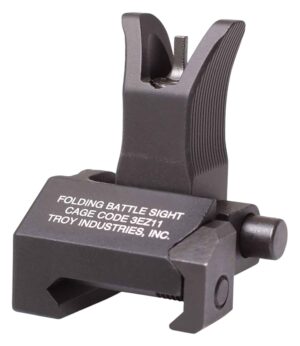 Troy Ind SSIGFBSFMBT01 Tritium Front Folding BattleSight M4  Black Hardcoat Anodized for M4