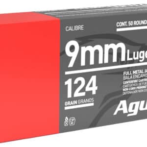 Aguila 1E092110   9mm Luger 124gr Full Metal Jacket 50 Per Box/20 Case