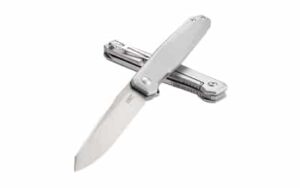 CRKT FACET SILVER 3.37" PLAIN EDGE