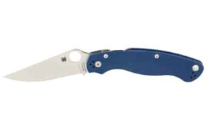 SPYDERCO MILITARY 2 G-10 4" BLUE