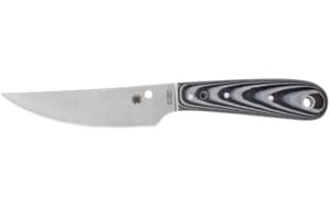 SPYDERCO BOW RVR G-10 BLK/WTE W/STH
