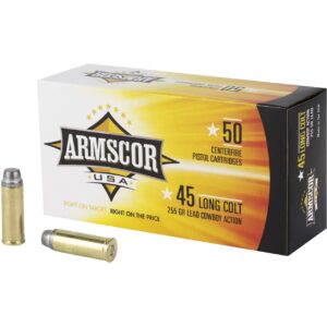 ARMSCOR 45LC 255G LRNFP 50RD BX 400RD CASE