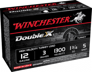 WINCHESTER DOUBLE X 12G 3" #5  1-3/4OZ 10RD BX 100RD CS