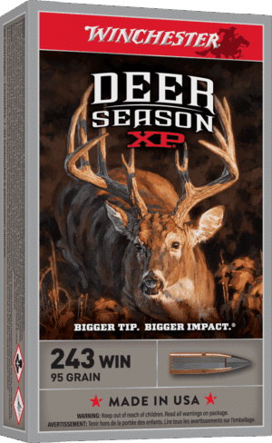 WINCHESTER DEER SEASON XP 243 WIN 95GR 20RD BX 200RD CASE