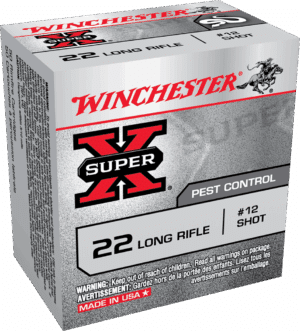WINCHESTER SUPER X PEST CONTROL 22LR 25GR #12SHT 50RD BX 5000RD CASE