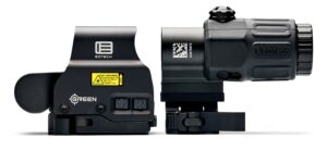 Eotech HHSGRN HHS Green EXPS & G33 Magnifier Matte Black 1x/3x 1.20" x 0.85" 1 MOA Green Dot/68 MOA Ring