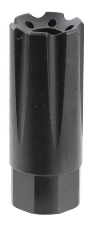 TacFire MZ10209MM Linear Compensator Black Nitride Steel with 1/2"-36 tpi Threads, 2.26" OAL, 0.87" Diameter & Forward Style for 9mm Luger AR-Platform
